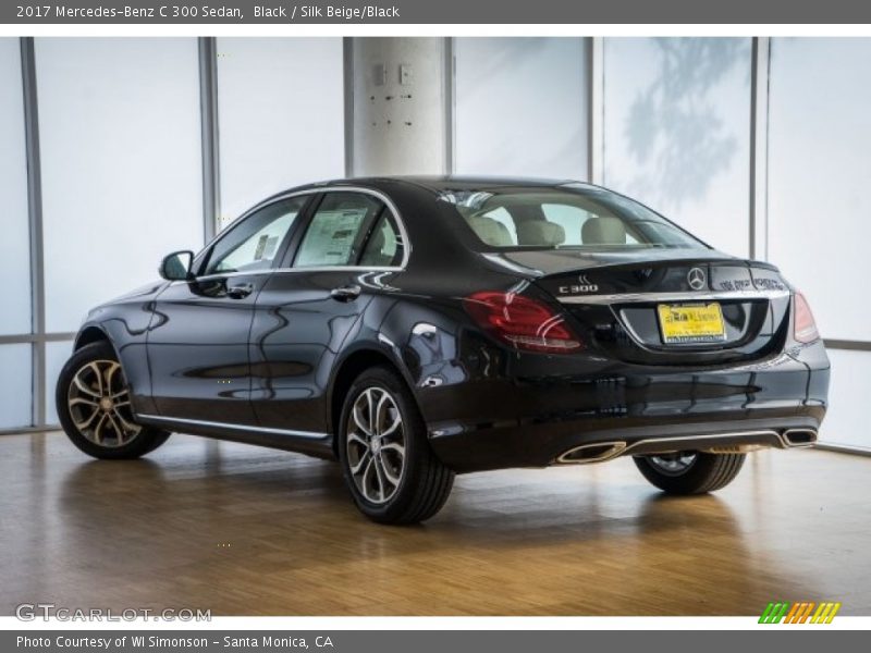 Black / Silk Beige/Black 2017 Mercedes-Benz C 300 Sedan