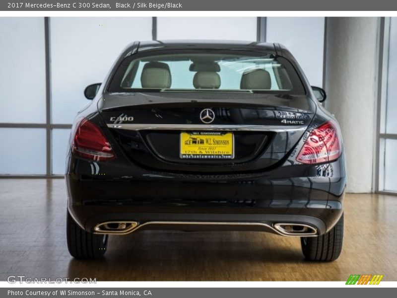 Black / Silk Beige/Black 2017 Mercedes-Benz C 300 Sedan