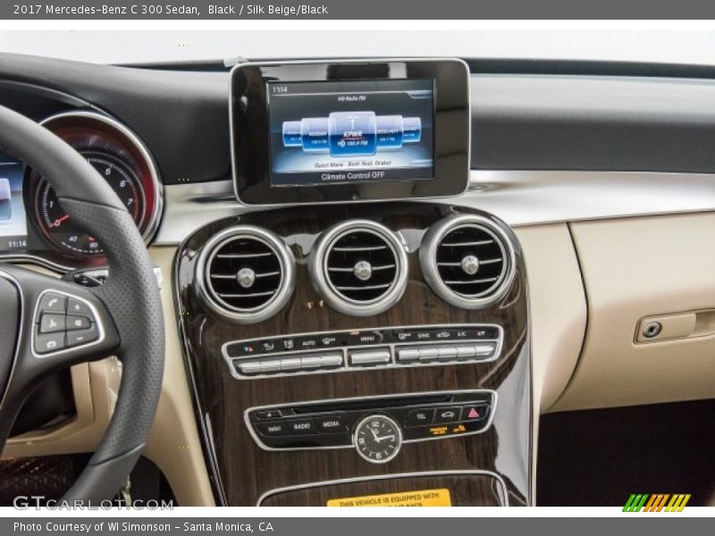 Black / Silk Beige/Black 2017 Mercedes-Benz C 300 Sedan