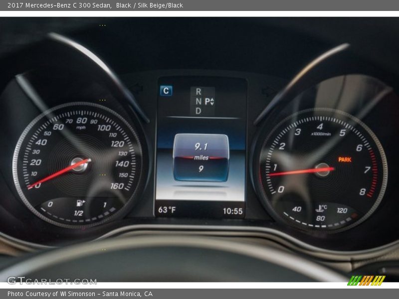 Black / Silk Beige/Black 2017 Mercedes-Benz C 300 Sedan