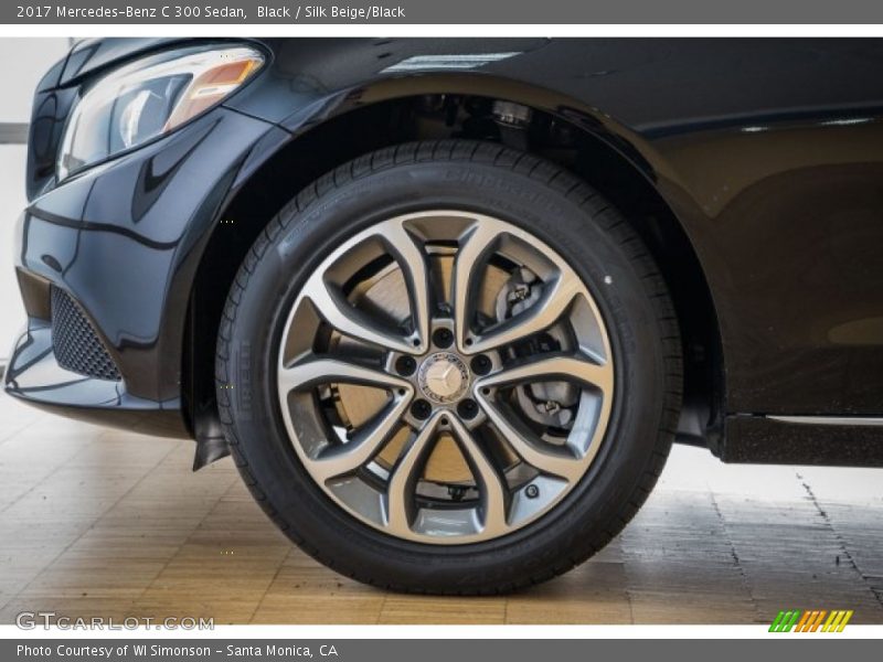 Black / Silk Beige/Black 2017 Mercedes-Benz C 300 Sedan