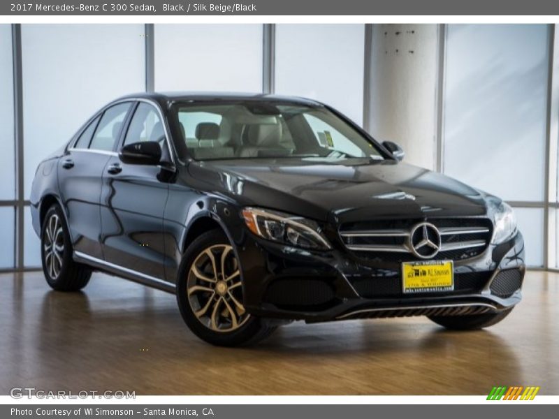 Black / Silk Beige/Black 2017 Mercedes-Benz C 300 Sedan