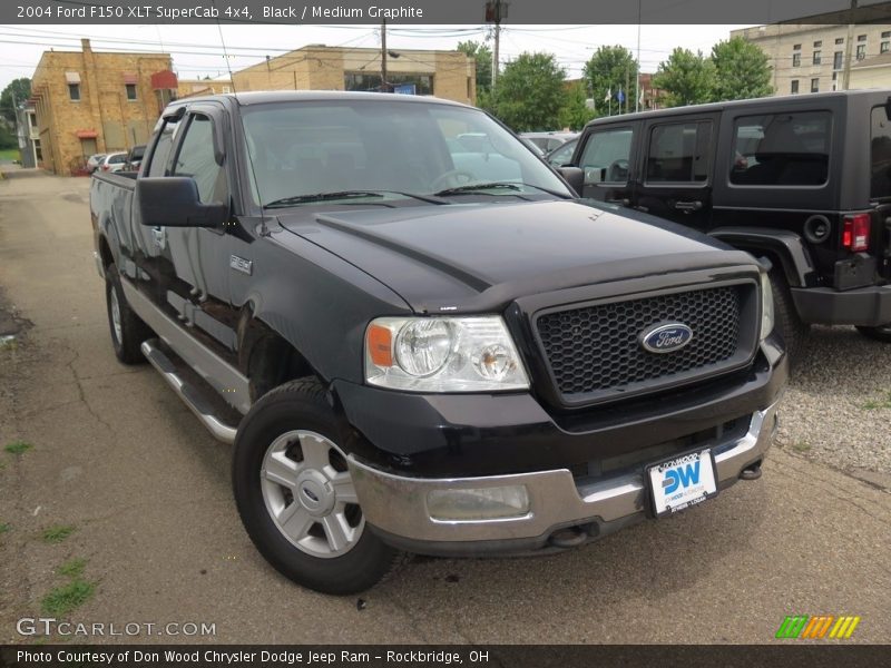 Black / Medium Graphite 2004 Ford F150 XLT SuperCab 4x4