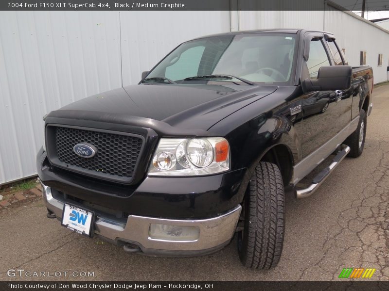 Black / Medium Graphite 2004 Ford F150 XLT SuperCab 4x4