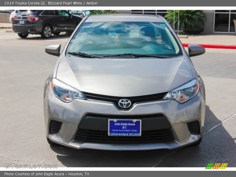 Blizzard Pearl White / Amber 2014 Toyota Corolla LE