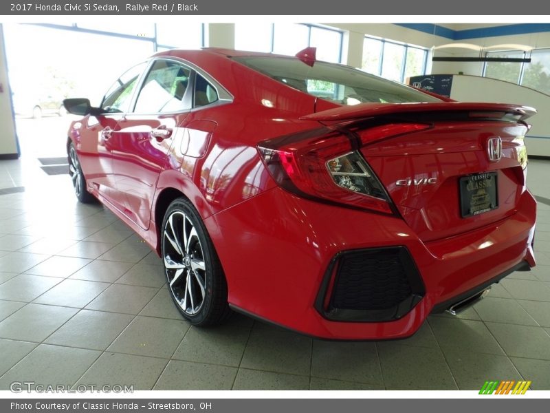 Rallye Red / Black 2017 Honda Civic Si Sedan