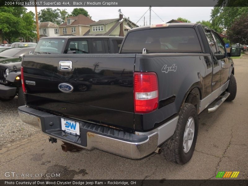 Black / Medium Graphite 2004 Ford F150 XLT SuperCab 4x4