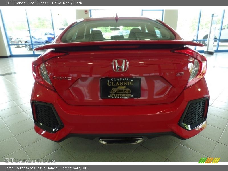 Rallye Red / Black 2017 Honda Civic Si Sedan
