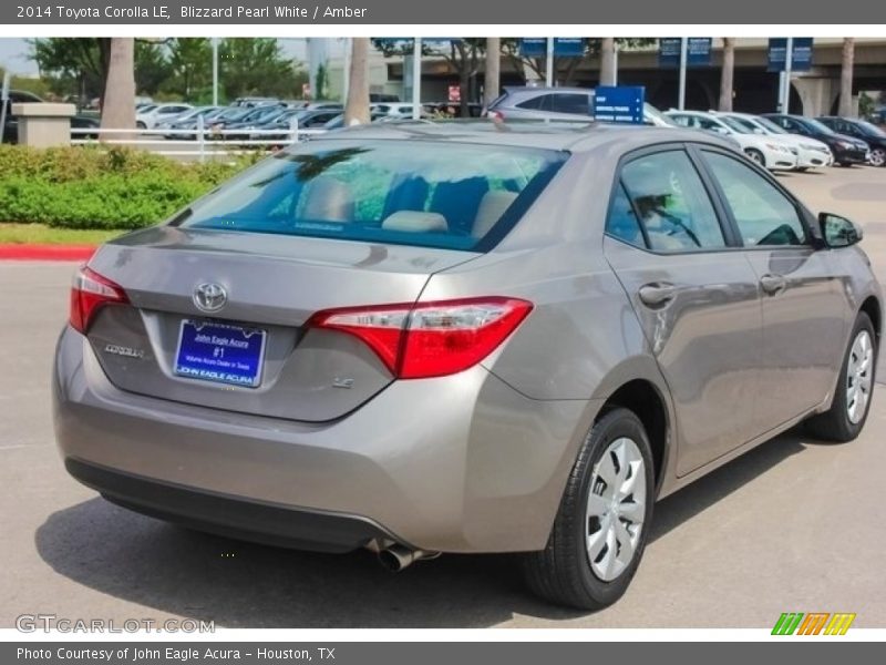 Blizzard Pearl White / Amber 2014 Toyota Corolla LE