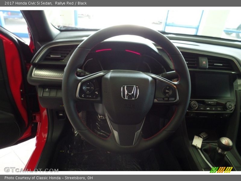 Rallye Red / Black 2017 Honda Civic Si Sedan