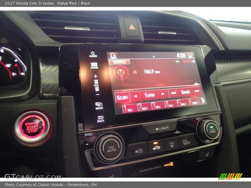 Rallye Red / Black 2017 Honda Civic Si Sedan