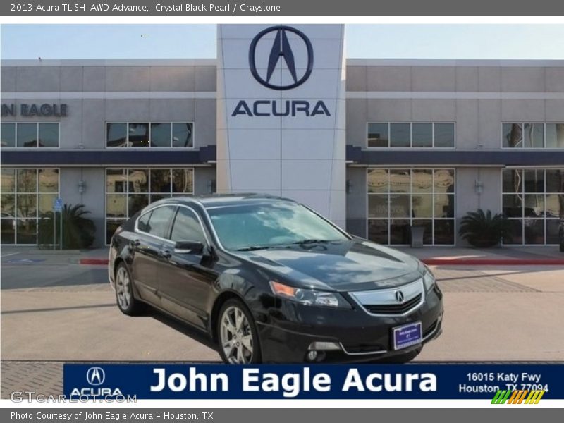 Crystal Black Pearl / Graystone 2013 Acura TL SH-AWD Advance