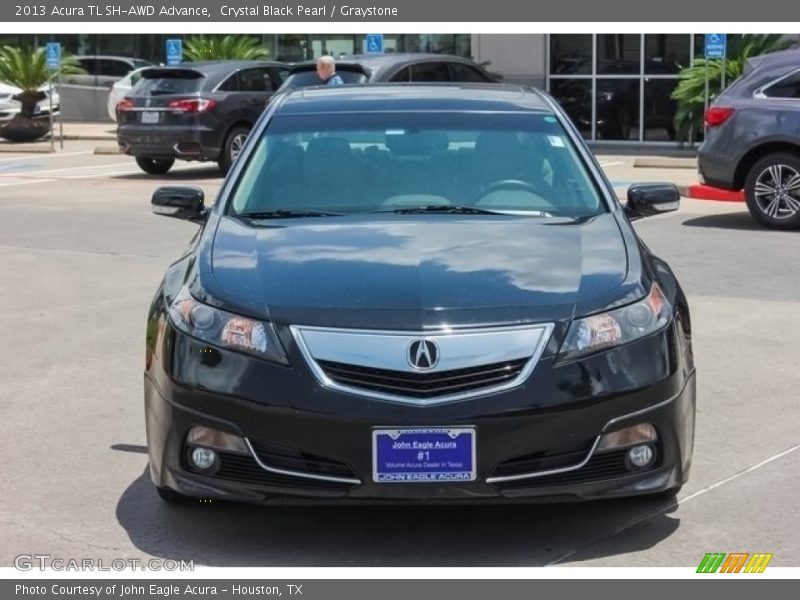 Crystal Black Pearl / Graystone 2013 Acura TL SH-AWD Advance