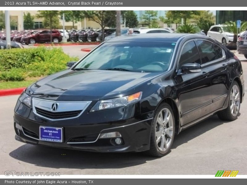 Crystal Black Pearl / Graystone 2013 Acura TL SH-AWD Advance