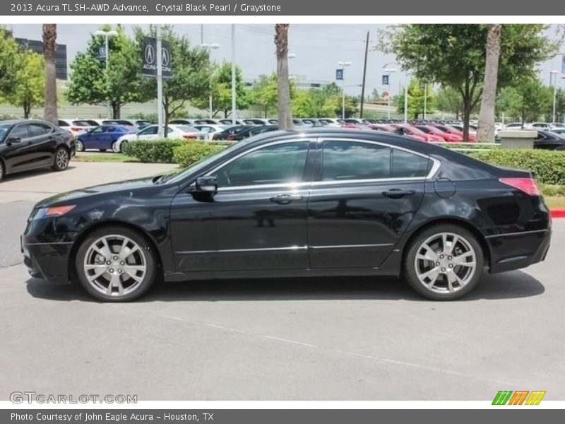 Crystal Black Pearl / Graystone 2013 Acura TL SH-AWD Advance