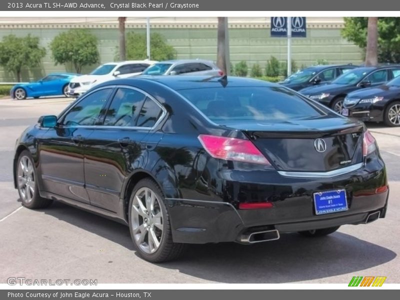 Crystal Black Pearl / Graystone 2013 Acura TL SH-AWD Advance