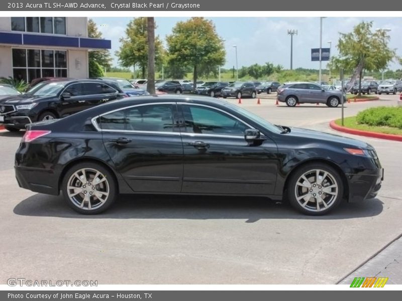 Crystal Black Pearl / Graystone 2013 Acura TL SH-AWD Advance