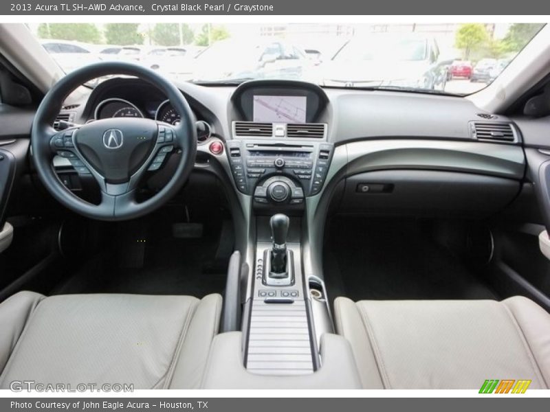 Crystal Black Pearl / Graystone 2013 Acura TL SH-AWD Advance
