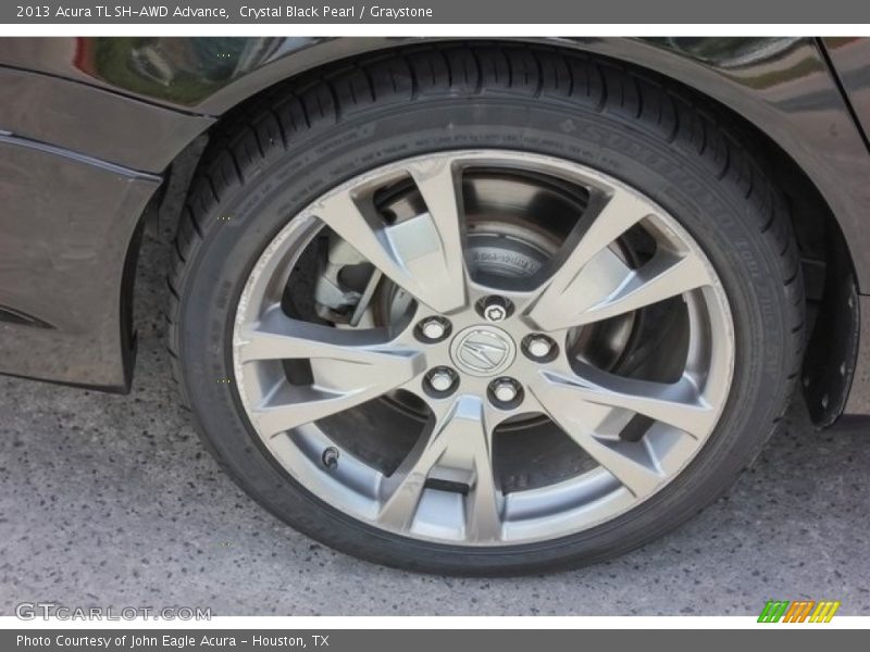 Crystal Black Pearl / Graystone 2013 Acura TL SH-AWD Advance