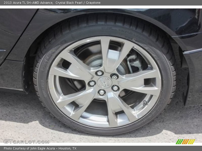 Crystal Black Pearl / Graystone 2013 Acura TL SH-AWD Advance