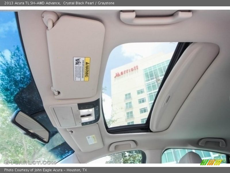 Crystal Black Pearl / Graystone 2013 Acura TL SH-AWD Advance