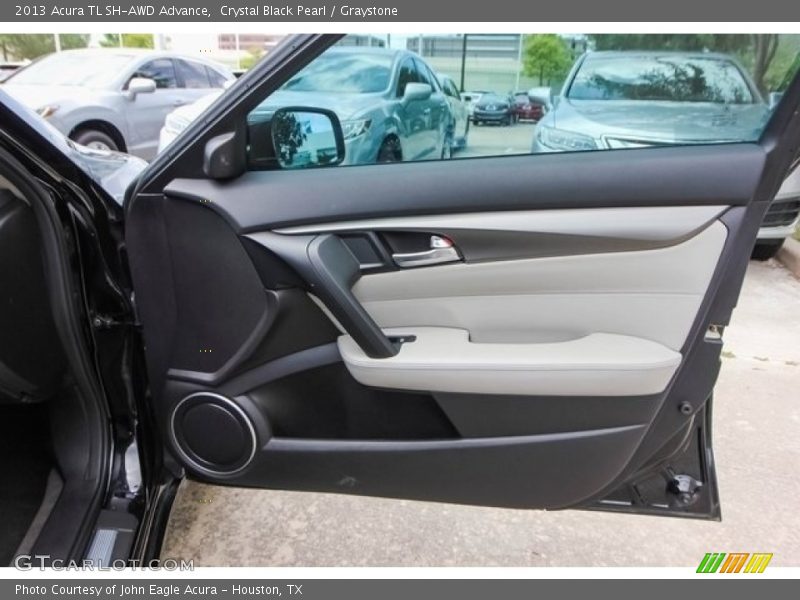 Crystal Black Pearl / Graystone 2013 Acura TL SH-AWD Advance
