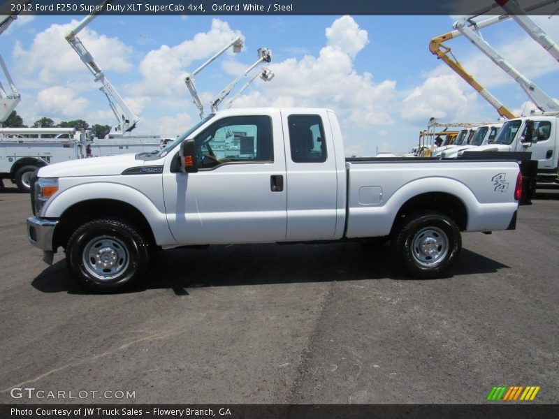 Oxford White / Steel 2012 Ford F250 Super Duty XLT SuperCab 4x4