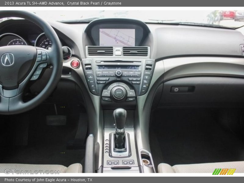 Crystal Black Pearl / Graystone 2013 Acura TL SH-AWD Advance