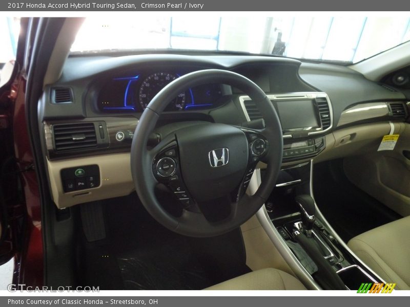Crimson Pearl / Ivory 2017 Honda Accord Hybrid Touring Sedan