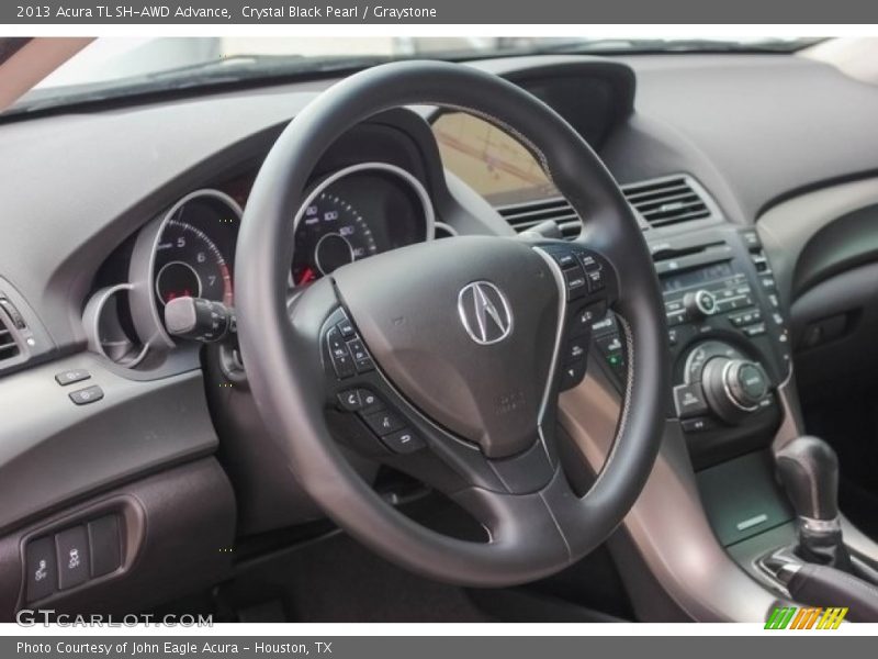 Crystal Black Pearl / Graystone 2013 Acura TL SH-AWD Advance