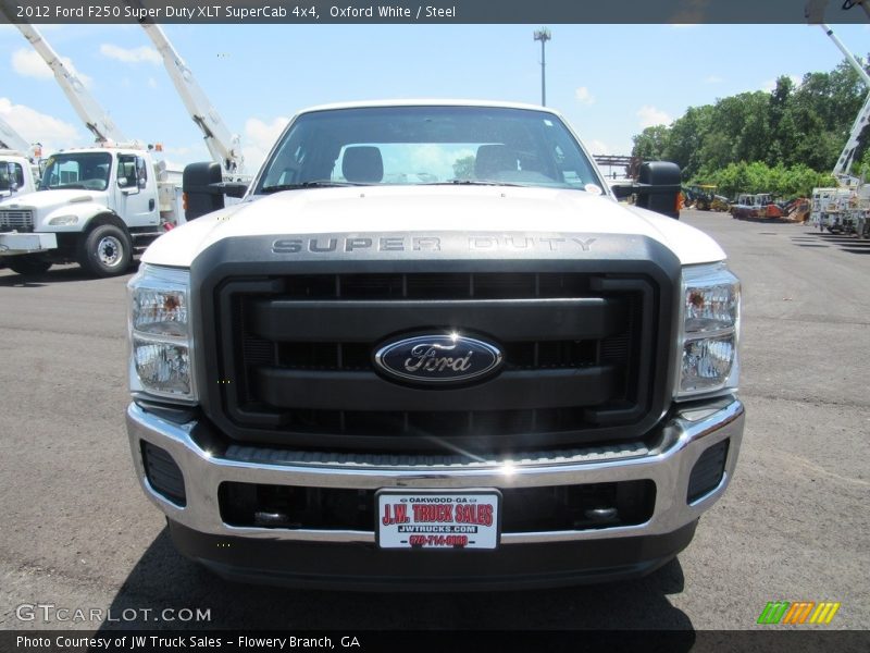 Oxford White / Steel 2012 Ford F250 Super Duty XLT SuperCab 4x4
