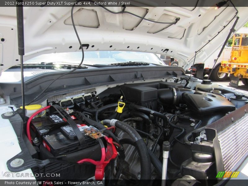 Oxford White / Steel 2012 Ford F250 Super Duty XLT SuperCab 4x4