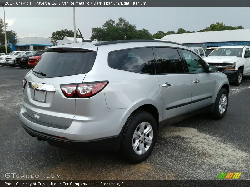 Silver Ice Metallic / Dark Titanium/Light Titanium 2017 Chevrolet Traverse LS