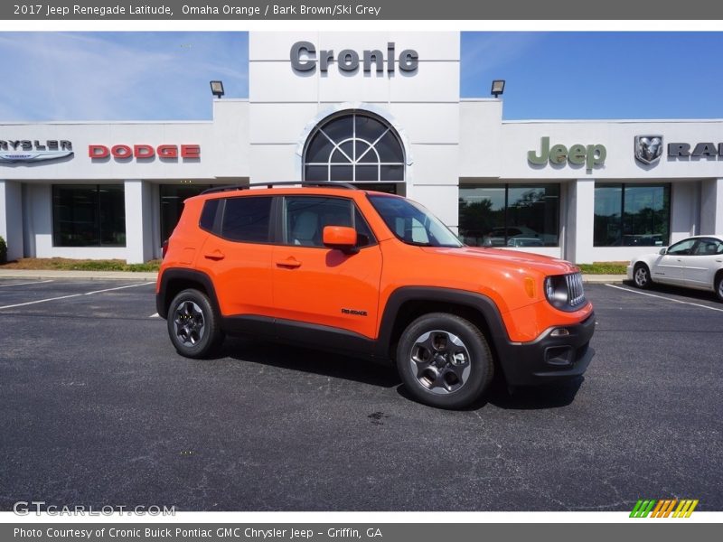 Omaha Orange / Bark Brown/Ski Grey 2017 Jeep Renegade Latitude