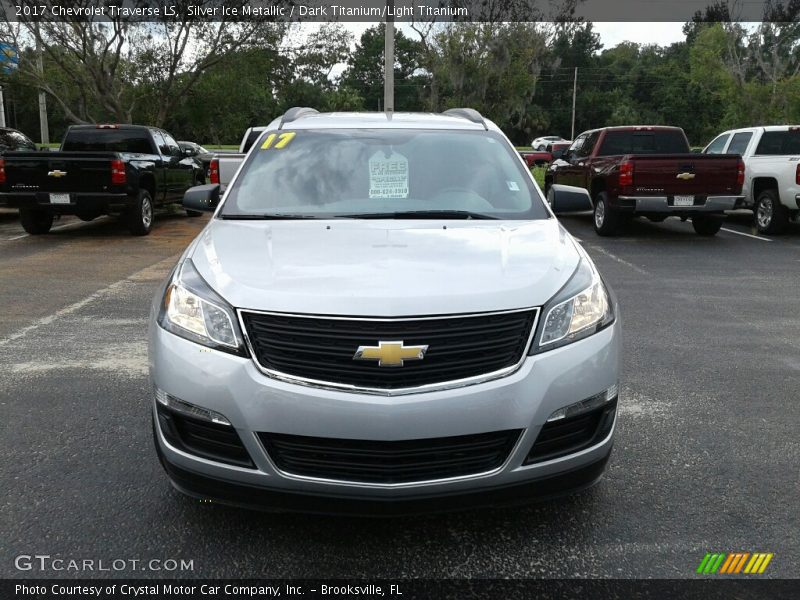 Silver Ice Metallic / Dark Titanium/Light Titanium 2017 Chevrolet Traverse LS