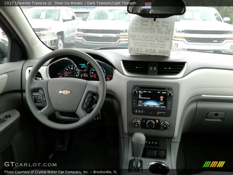 Silver Ice Metallic / Dark Titanium/Light Titanium 2017 Chevrolet Traverse LS