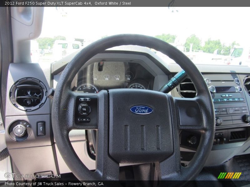 Oxford White / Steel 2012 Ford F250 Super Duty XLT SuperCab 4x4