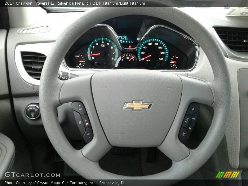 Silver Ice Metallic / Dark Titanium/Light Titanium 2017 Chevrolet Traverse LS