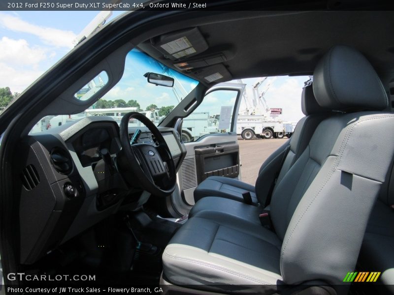Oxford White / Steel 2012 Ford F250 Super Duty XLT SuperCab 4x4