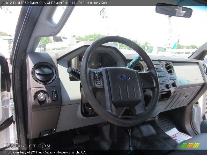 Oxford White / Steel 2012 Ford F250 Super Duty XLT SuperCab 4x4