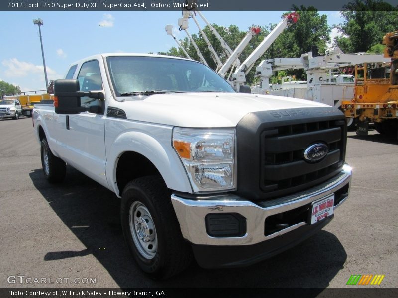 Oxford White / Steel 2012 Ford F250 Super Duty XLT SuperCab 4x4