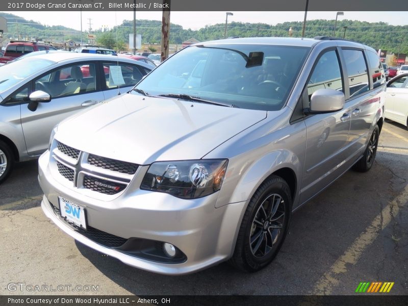 Billet Metallic / Black 2017 Dodge Grand Caravan GT