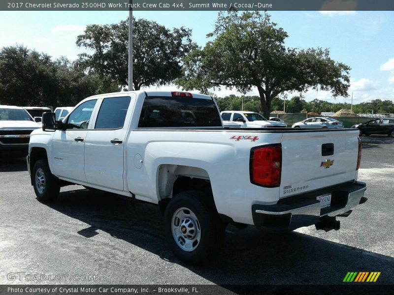 Summit White / Cocoa/­Dune 2017 Chevrolet Silverado 2500HD Work Truck Crew Cab 4x4