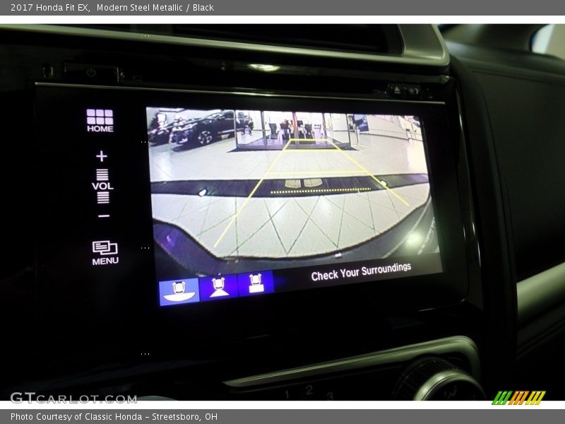 Modern Steel Metallic / Black 2017 Honda Fit EX