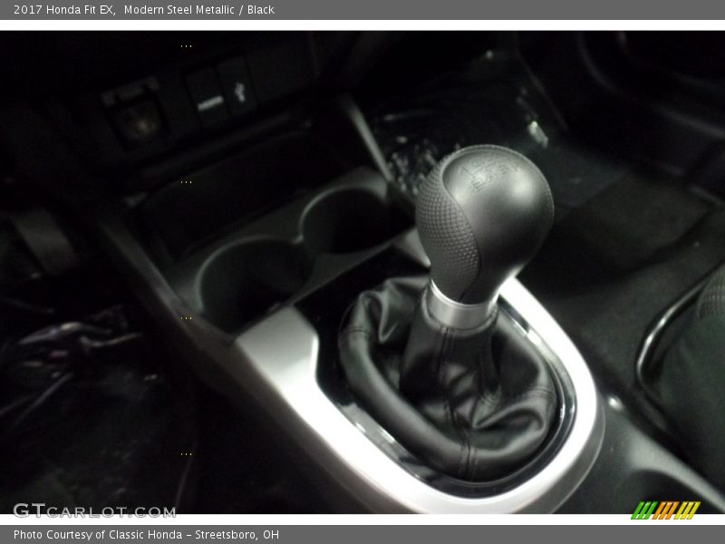 Modern Steel Metallic / Black 2017 Honda Fit EX