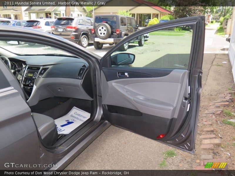 Harbor Gray Metallic / Gray 2011 Hyundai Sonata Limited