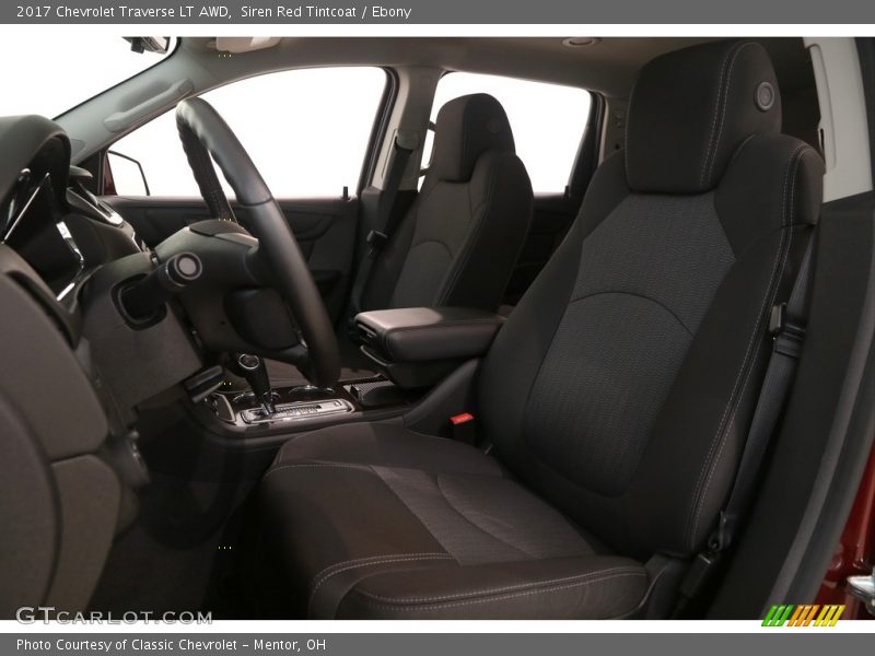 Siren Red Tintcoat / Ebony 2017 Chevrolet Traverse LT AWD