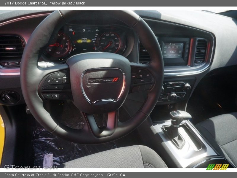 Yellow Jacket / Black 2017 Dodge Charger SE