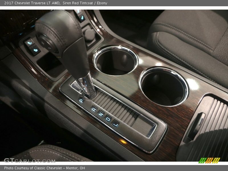 Siren Red Tintcoat / Ebony 2017 Chevrolet Traverse LT AWD