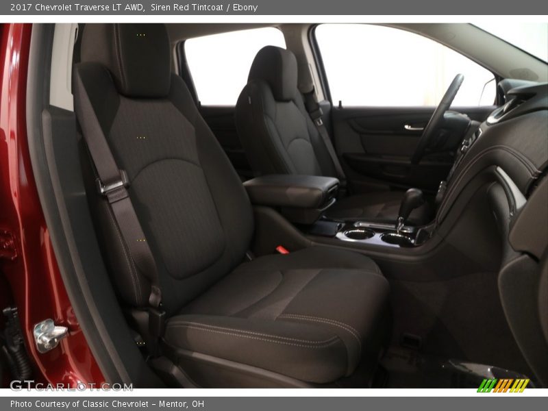 Siren Red Tintcoat / Ebony 2017 Chevrolet Traverse LT AWD